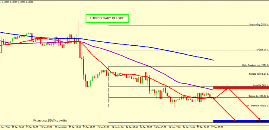 EUR/USD MIGHT BOUNCE FROM 1.1001