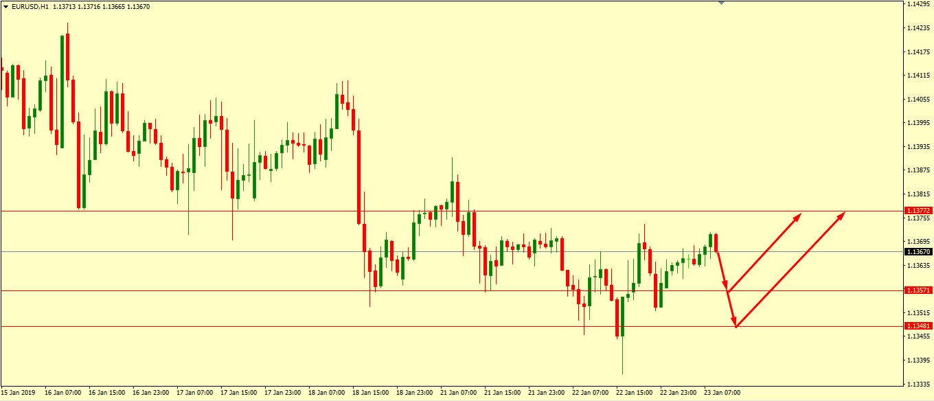 EUR/USD Technical Analysis 23.01.2019